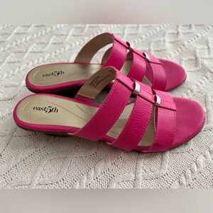 East 5th Pink Women's Strappy Sandals Small Heel Size 8.5
